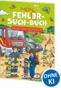 Buchcover und Innenansicht für das Buch: Mein Fehler-Such-Buch - Polizei und Feuerwehr