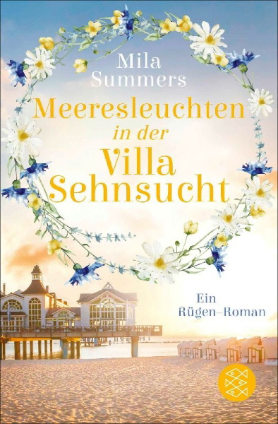 Buchcover und Innenansicht für das Buch: Meeresleuchten in der Villa Sehnsucht