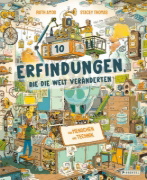 Buchcover und Innenansicht für das Buch: The Inventor's Workshop: 10 Inventions That Changed the World