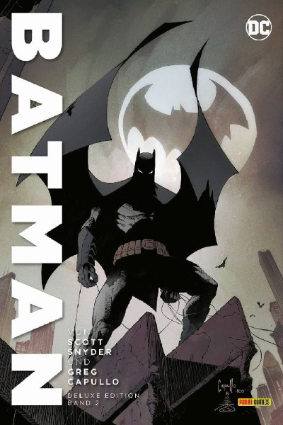 Buchcover und Innenansicht für das Buch: Batman (2011) #34 - #52, Batman Annual #3-#4, Batman: Futures End #1, DC Sneak Peek: Batman #1, Batman: Last Knight on Earth #1-#3 und Material aus Detective Comics (2011) #27 & Detective Comics #1000