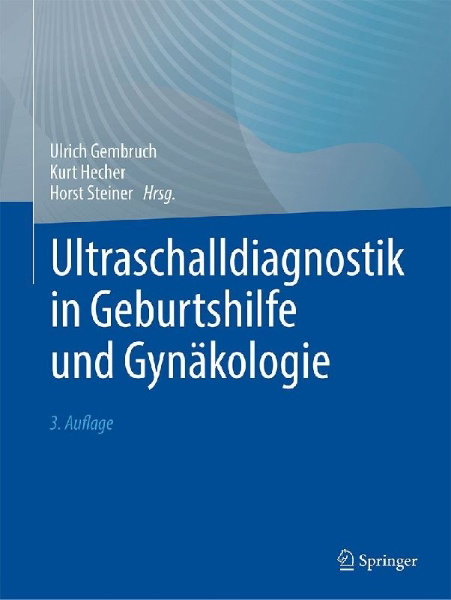 Buchcover und Innenansicht für das Buch: Ultraschalldiagnostik in Geburtshilfe und Gynäkologie