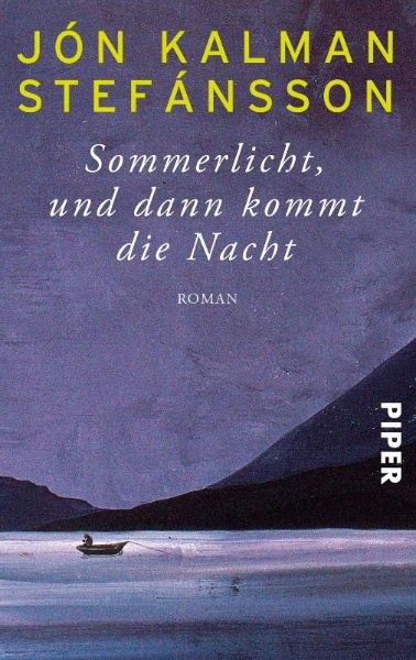 Buchcover und Innenansicht für das Buch: Sumarljós og svo kemur nóttin