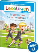 Buchcover und Innenansicht für das Buch: Leselöwen 2. Klasse - Superstürmer halten zusammen!