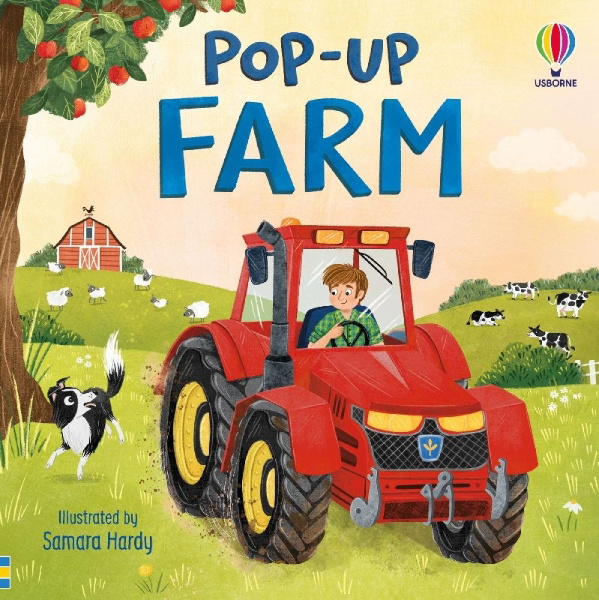 Buchcover und Innenansicht für das Buch: Pop-up Farm