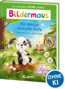 Buchcover und Innenansicht für das Buch: Bildermaus - Ein Welpe braucht Hilfe