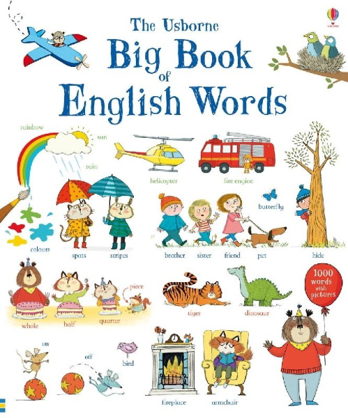 Buchcover und Innenansicht für das Buch: Big Book of English Words