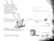Buchcover und Innenansicht für das Buch: Und die Welt, sie fliegt hoch