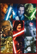 Buchcover und Innenansicht für das Buch: Star Wars: Galaktischer Sticker- und Malspaß
