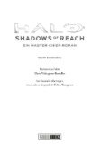 Buchcover und Innenansicht für das Buch: HALO: Shadows of Reach - A Master Chief Story