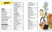 Buchcover und Innenansicht für das Buch: Rick and Morty: The Official Cookbook