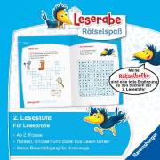 Buchcover und Innenansicht für das Buch: Ravensburger Leserabe Rätselspaß - Kreuzworträtsel zum Lesenlernen - 2. Lesestufe