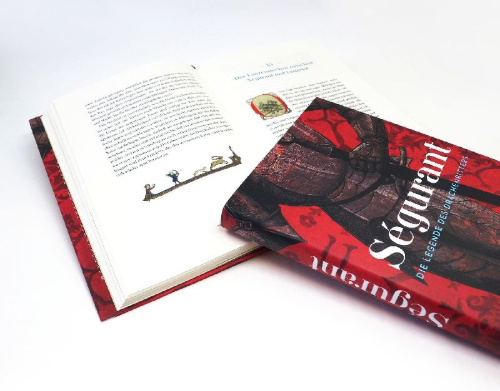 Buchcover und Innenansicht für das Buch: Ségurant. Die Legende des Drachenritters