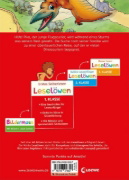 Buchcover und Innenansicht für das Buch: Leselöwen 1. Klasse - Abenteuer im Land der Dinos