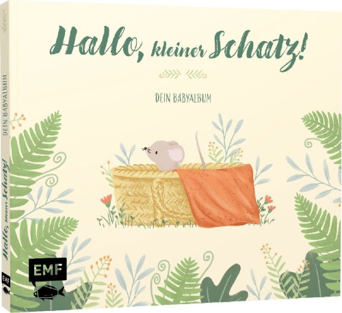 Buchcover und Innenansicht für das Buch: Hallo, kleiner Schatz! - Dein Babyalbum