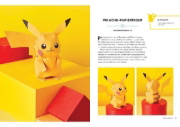 Buchcover und Innenansicht für das Buch: Amazing Pokémon Paper Crafts: Colorful Creations Inspired by the World of Pokémon!