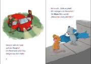 Buchcover und Innenansicht für das Buch: Leselöwen 1. Klasse - Fledermaus im Anflug