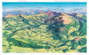 Buchcover und Innenansicht für das Buch: Alpen. Die Kunst der Panoramakarte