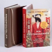 Buchcover und Innenansicht für das Buch: Wir Freitagsmänner