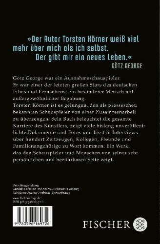 Buchcover und Innenansicht für das Buch: Götz George