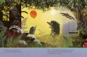 Buchcover und Innenansicht für das Buch: The Birthday: A Big Hedgehog and Little Hedgehog Adventure