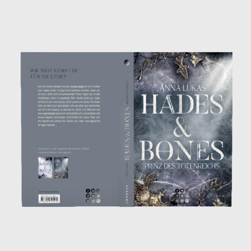Buchcover und Innenansicht für das Buch: Hades & Bones: Prinz des Totenreichs