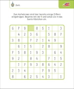 Buchcover und Innenansicht für das Buch: Sudokus für clevere Kids 8+ [grün]