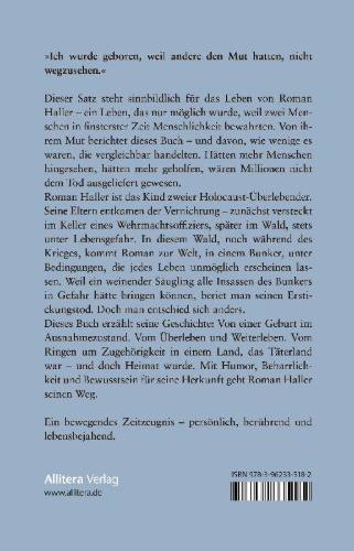 Buchcover und Innenansicht für das Buch: Vom Überleben ins Leben