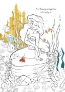 Buchcover und Innenansicht für das Buch: Disney Prinzessin: Zauberhafter Malblock