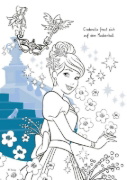 Buchcover und Innenansicht für das Buch: Disney Prinzessin: Zauberhafter Malblock