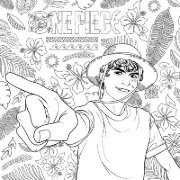 Buchcover und Innenansicht für das Buch: One Piece: The Official Coloring Book