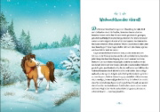 Buchcover und Innenansicht für das Buch: Glöckchen, das Weihnachtspony - Ein magisches Winterwunder
