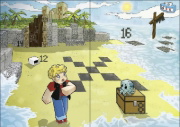 Buchcover und Innenansicht für das Buch: Minecraft Échappe-Toi! - L'île Infernale