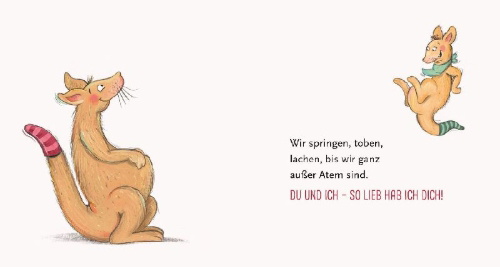 Buchcover und Innenansicht für das Buch: So lieb hab ich dich (Pappbilderbuch)