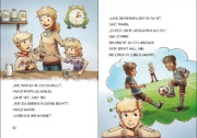 Buchcover und Innenansicht für das Buch: Leselöwen 2. Klasse - Die Magie des Tierwandlers (Großbuchstabenausgabe)