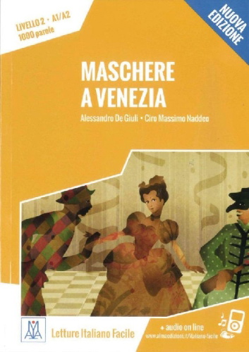 Buchcover und Innenansicht für das Buch: Maschere a Venezia - Nuova Edizione