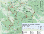 Buchcover und Innenansicht für das Buch: Forststeig Elbsandstein
