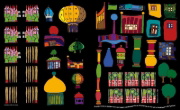 Buchcover und Innenansicht für das Buch: Hundertwasser - Bau dir deine Stadt!