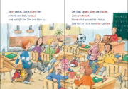 Buchcover und Innenansicht für das Buch: Leselöwen 1. Klasse - Hilfe, ich habe mich in meinen Lehrer verwandelt!