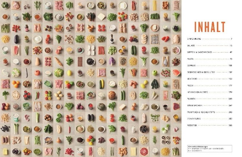 Buchcover und Innenansicht für das Buch: 5 Zutaten mediterran