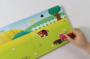 Buchcover und Innenansicht für das Buch: Mes Super Autocollants - La Ferme