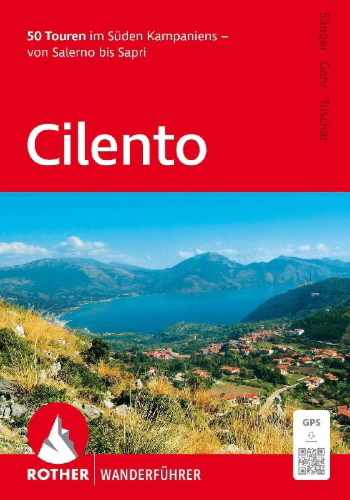 Buchcover und Innenansicht für das Buch: ROTHER Wanderführer Cilento