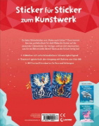 Buchcover und Innenansicht für das Buch: Wir stickern nach Zahlen - Fantasy