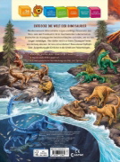 Buchcover und Innenansicht für das Buch: Das große Wimmelbuch der Dinosaurier
