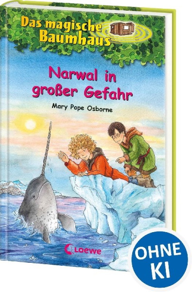 Buchcover und Innenansicht für das Buch: Narwhal on a Sunny Night