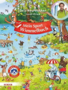 Buchcover und Innenansicht für das Buch: Mein Sport-Wimmelbuch