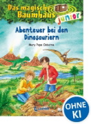 Buchcover und Innenansicht für das Buch: Das magische Baumhaus junior 01 - Abenteuer bei den Dinosauriern