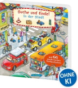 Buchcover und Innenansicht für das Buch: Suche und Finde! - In der Stadt