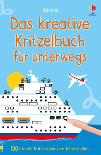 Buchcover und Innenansicht für das Buch: Das kreative Kritzelbuch für unterwegs
