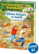 Buchcover und Innenansicht für das Buch: Das magische Baumhaus junior 18 - Kleines Känguru in Gefahr