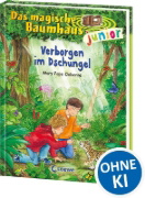 Buchcover und Innenansicht für das Buch: Das magische Baumhaus junior 06 - Verborgen im Dschungel